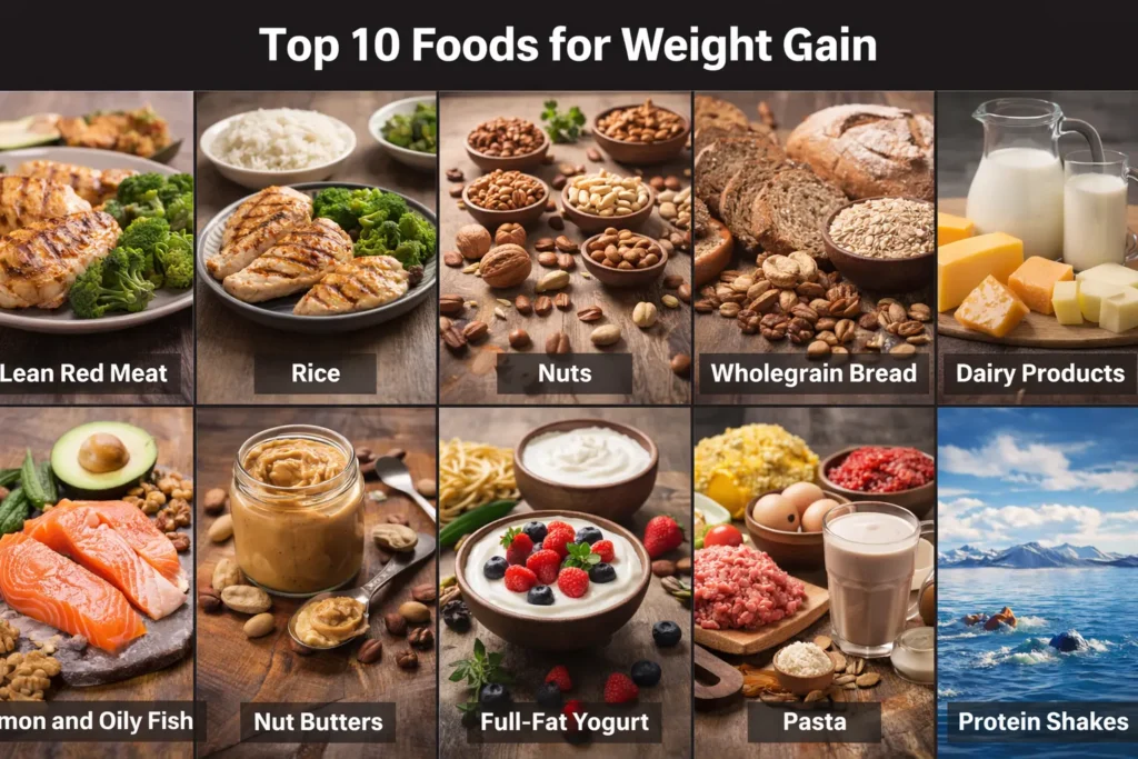 Top 10 Foods for Weight Gain